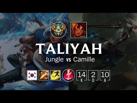 Taliyah Jungle vs Camille - KR Challenger Patch 8.21