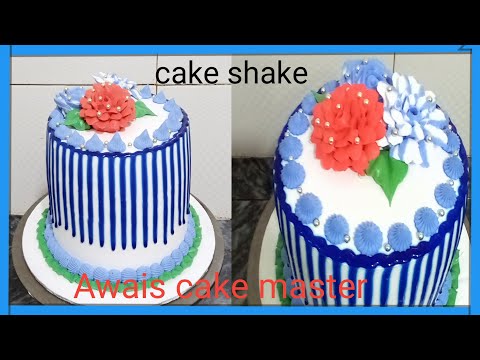 cake shake fresh cream cake new style Awais cake mastar