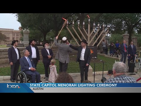 Gov. Greg Abbott addresses recent spike in antisemitic acts in Austin during Hanukkah lighting cerem