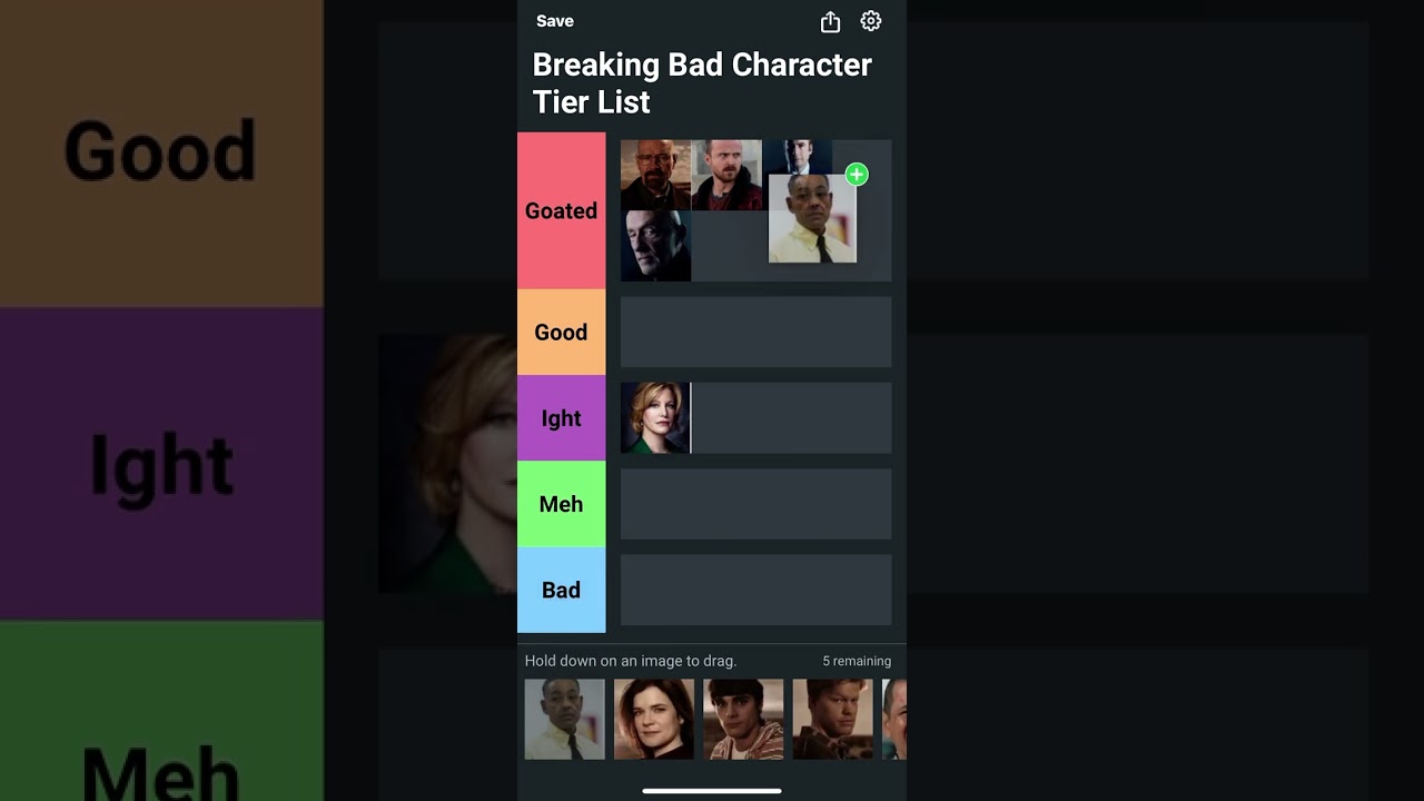 Ranking the Breaking Bad Characters #tierlist #ranking