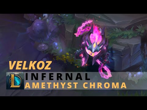Infernal Velkoz Amethyst Chroma - League Of Legends