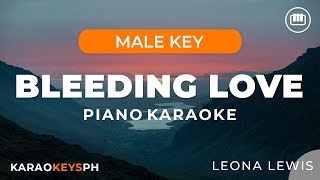 Download lagu Bleeding Love - Leona Lewis (Nada Pria - Piano Karaoke) mp3