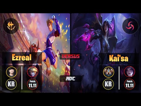 Ruler EZREAL (ADC) [Conqueror] VS KAI'SA - Challenger KR Patch 11.11