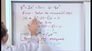 Lesson 14 - Non -Homogeneous ODEs Method Of Undetermined Coefficients, Part 2