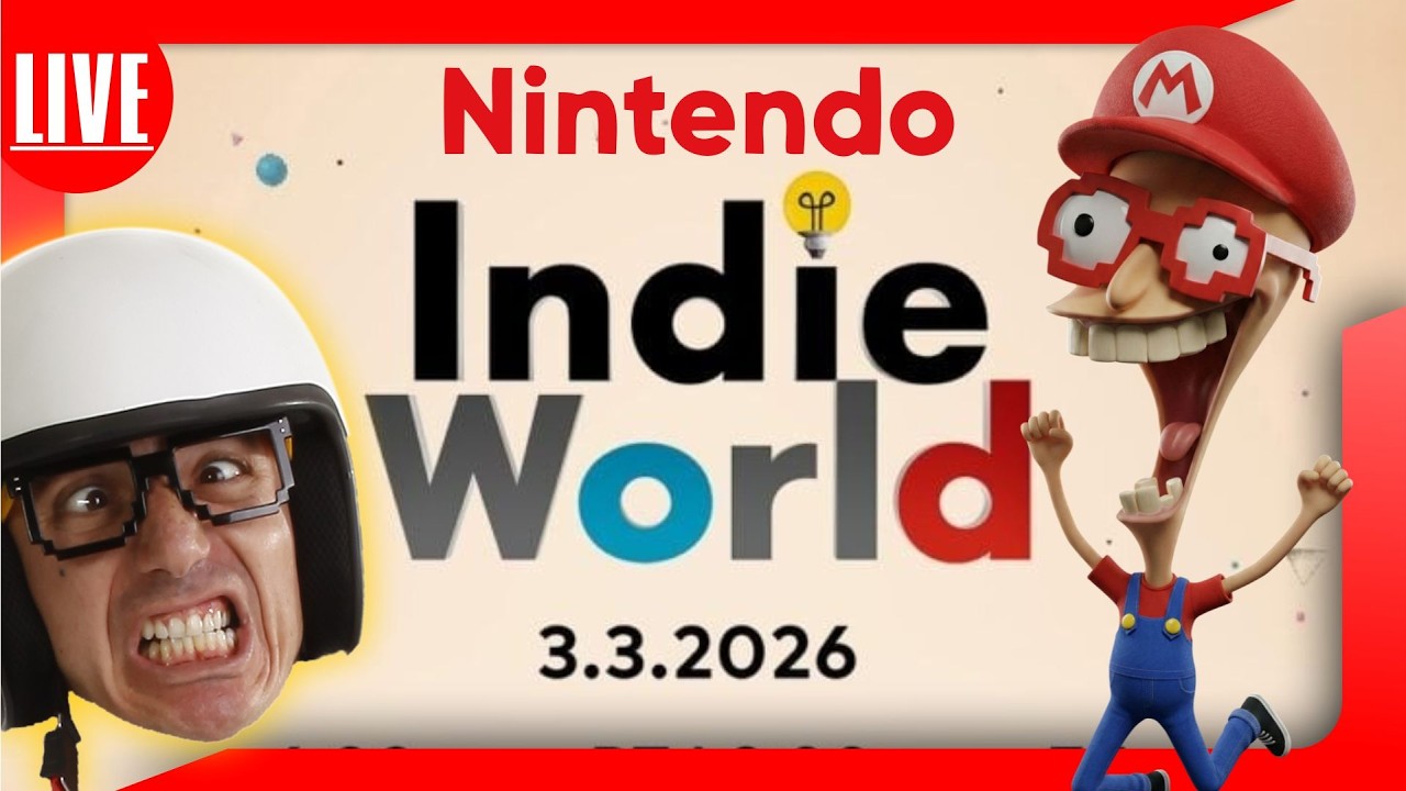 🎮🚨 AO VIVO 3/03/2026 - 10h -   NINTENDO Indie World Showcase 3.3.2026 #IndieWorldShowcase