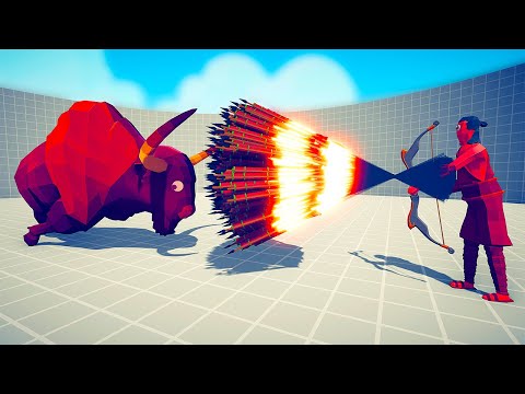 GIANT BISON vs EVERY GOD - Totally Accurate Battle Simulator TABS