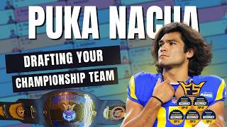 Drafting a CHAMPIONSHIP Team Around Puka Nacua at 1.04 in Fantasy Football Draft