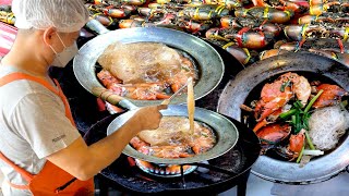 AMAZING THAI STREET FOOD SOMSSAK CRAB GLASS NOODLES | BANGKOK`S LEGENDARY CRAB NOODLES | THAI FOOD