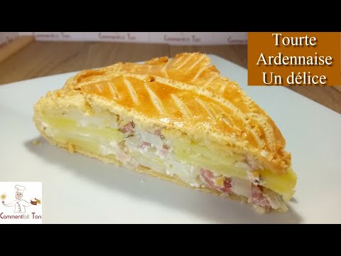 La tourte ardennaise - tourte salée aux pommes de terre, oignons et lardons