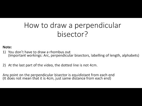 Perpendicular Bisector TB 191 Ex9A Q1