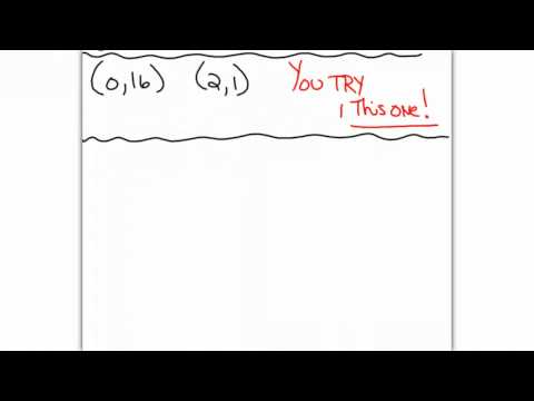 Write Exponential Equation Given 2 Points