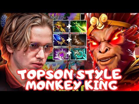 TOPSON STYLE MONKEY KING MID GAMEPLAY | Dota 2 7.39d