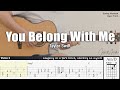 You Belong With Me - Taylor Swift | Fingerstyle Guitar | TAB + Chords + Lyrics