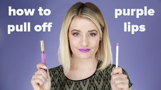 How to Wear Purple Lipstick + Product Recs | Style Survival
