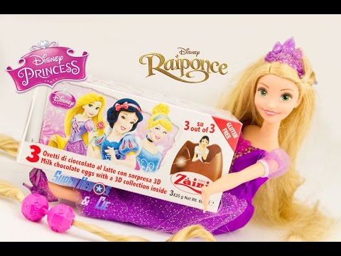Poupée Raiponce Chevelure Fantastique Oeufs Surprise Disney Princess Rapunzel Tangled Toy Review Video