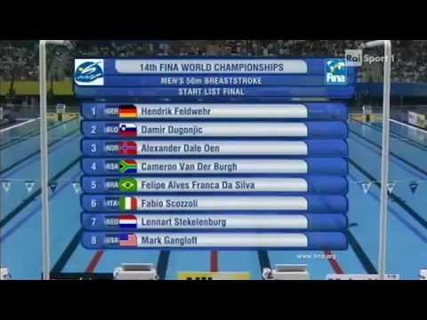 Mondiali Di Nuoto Shanghai 2011 - Finale 50m Rana Uomini