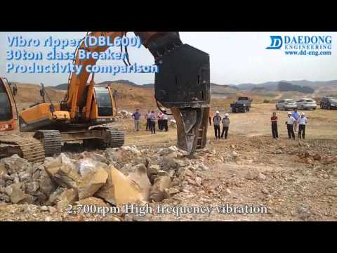 Vibro ripper DBL600 & breaker comparison