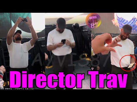 OMFG! Travis filming Taylor during 'Karma' - he's about to hit the stage again