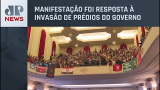 USP realiza ato pela democracia após ocorrido em Brasília