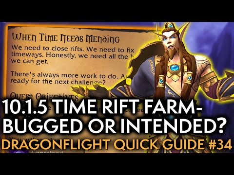 Are Alt Farming Time Rifts Supposed To Work? Your Weekly Dragonflight Guide #34