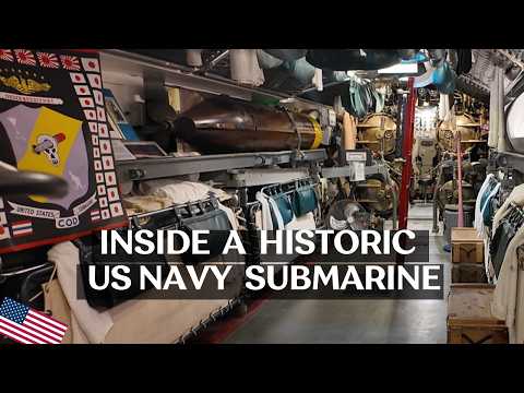Aboard a WWII Submarine. Walk Through the USS Cod