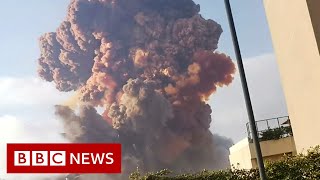 LIVE Explozie devastatoare la un depozit de muniție din Beirut - Momentul deflagrației 1 video