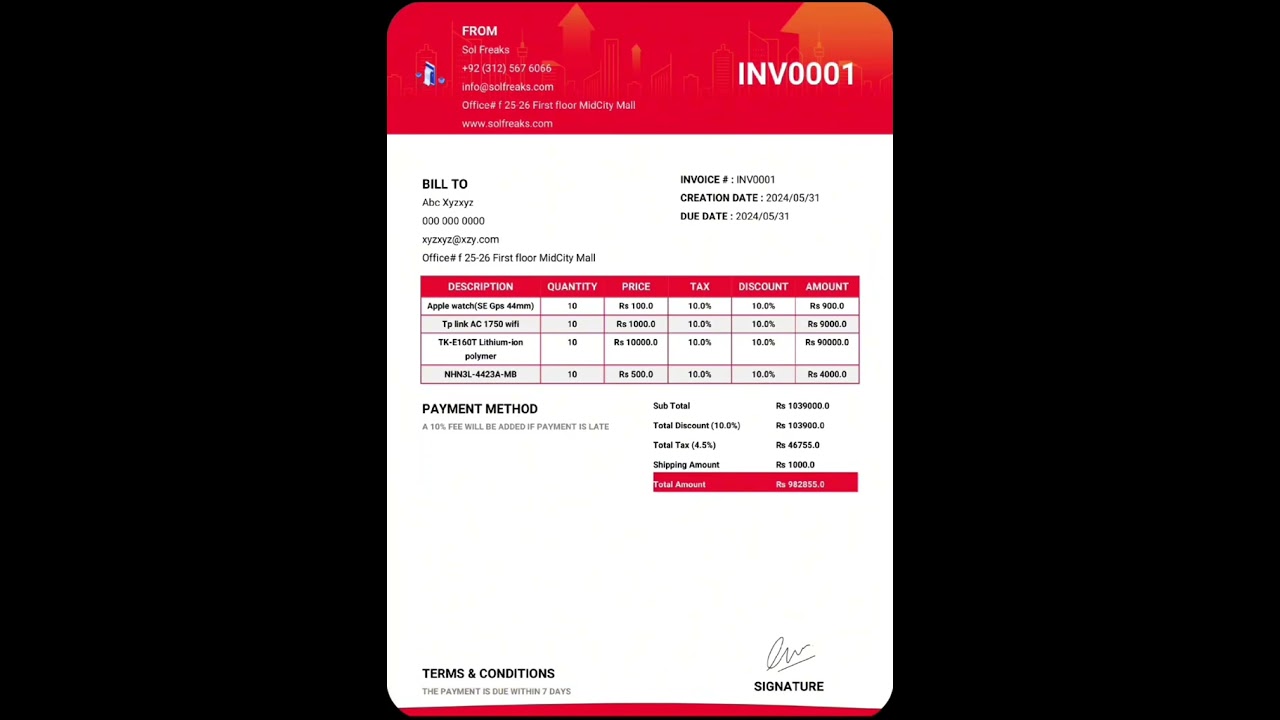 Invoice Maker