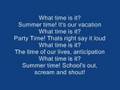 High School Musical 2 What Time Is It Lyrics