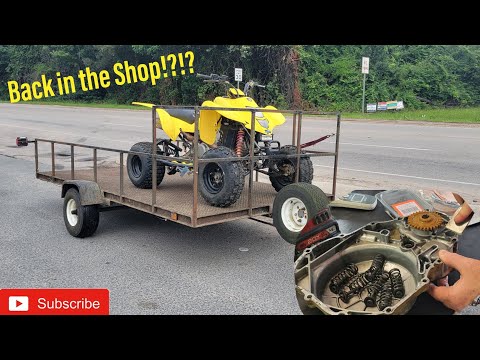 Installing a New Clutch basket and Cable on our 2003 Suzuki LTZ 400