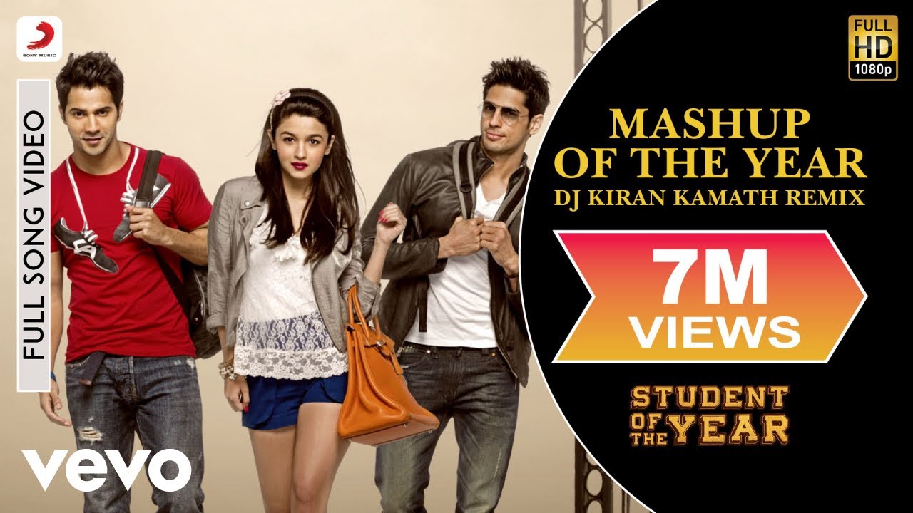 Mashup Of The Year Lyrics | Student Of The Year | Vishal Dadlani, Shekhar Ravjiani, Salim Merchant, Udit Narayan, Shahid Mallya, Benny Dayal, Sunidhi Chauhan | Vishal Shekhar