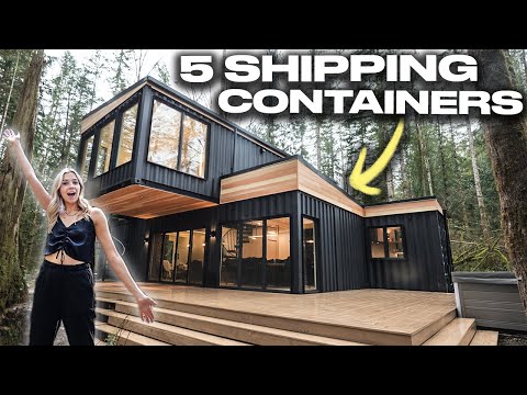 Inside A 2-Story Home Built Out of SHIPPING CONTAINERS