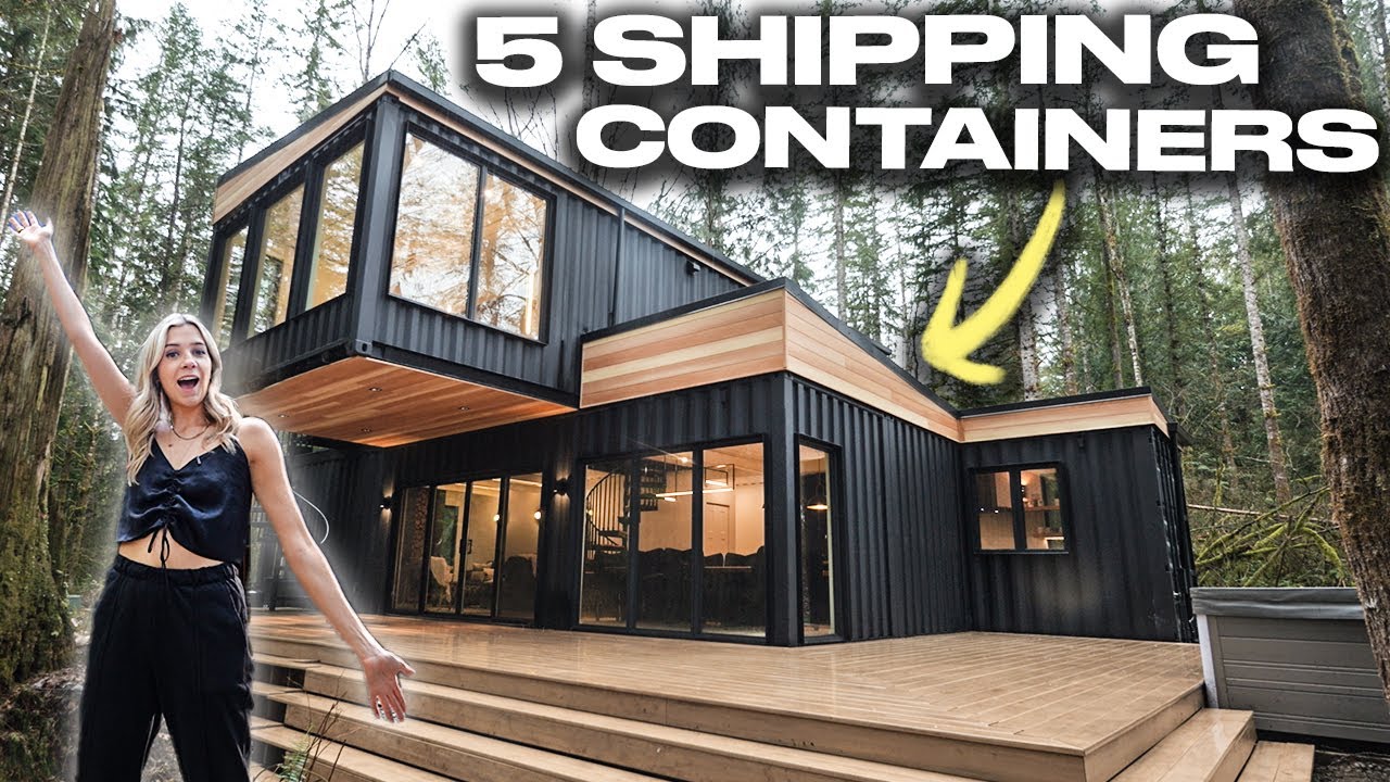 Inside A 2-Story Home Built Out of SHIPPING CONTAINERS