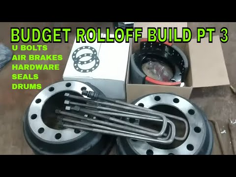 BUDGET HOMEMADE ROLLOFF BUILD PT. 3 REAR AXLE GETS MORE THAN I PLANNED!