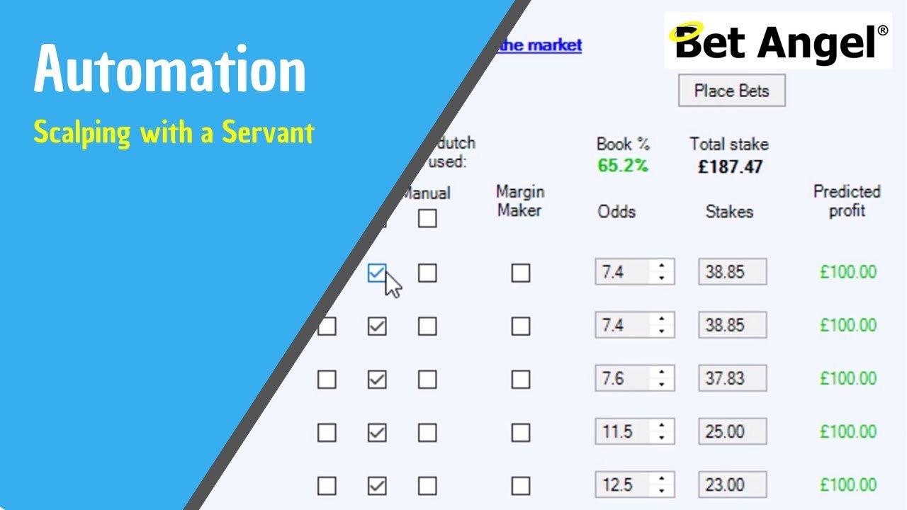 Betfair Scalping | Trading on Betfair with a Bet Angel Servant