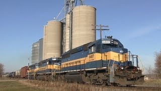 preview picture of video 'IC&E 6407 East by Stillman Valley, Illinois on 12-14-2012'