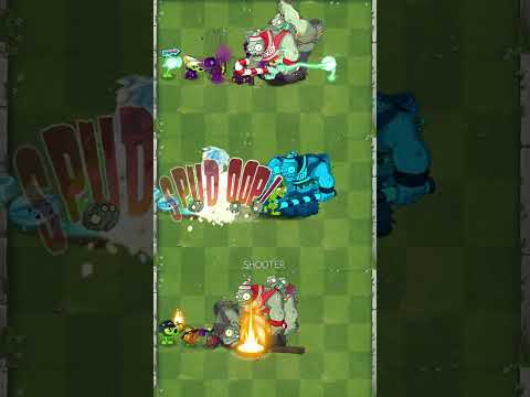 Pvz 2 - Tiger Grass Vs Squash Vs  Mega Gatling Pea Team Vs Gargantuar zombie Team
