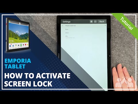 Emporia Tablet- How to set up screen lock • 📱 • 🀡 • ☡ • Tutorial