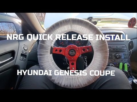 NRG QUICK RELEASE & STEERING WHEEL INSTALLATION [ HYUNDAI GENESIS COUPE ]