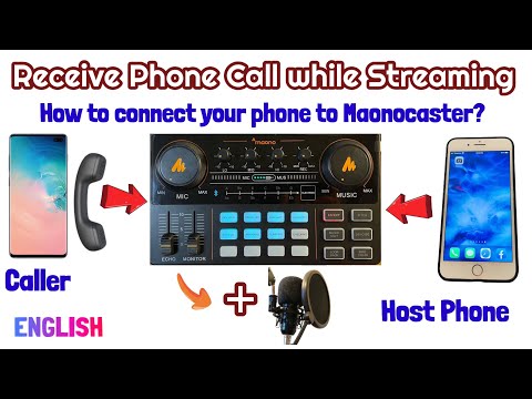 How to Receive Phone Call or Call someone while Live Streaming or Podcasting using Maonocaster Lite