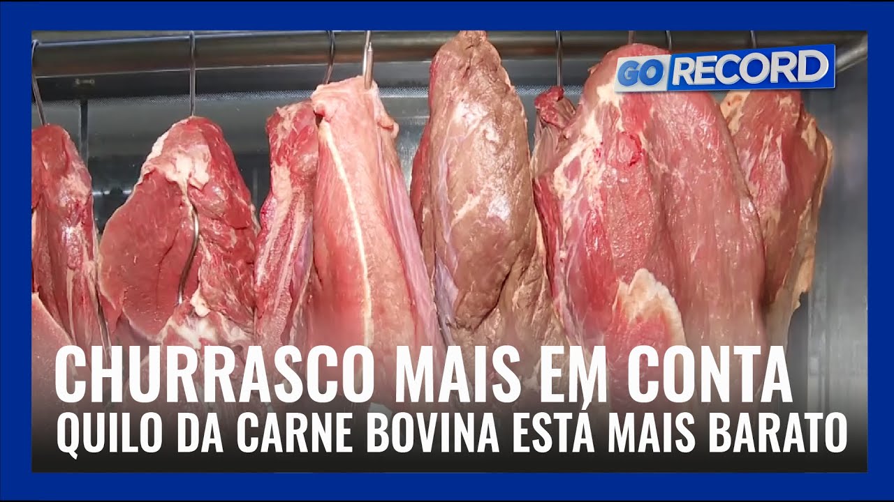 CHURRASCO MAIS EM CONTA: QUILO DA CARNE BOVINA ESTÁ MAIS BARATO