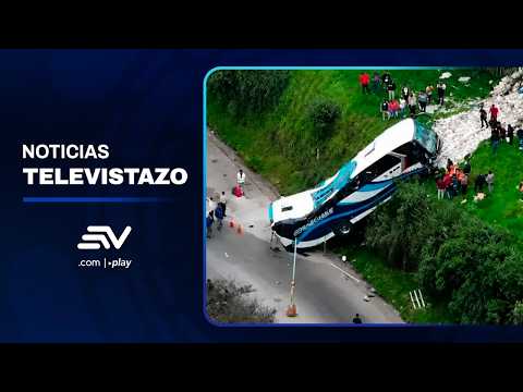 Un bus se volcó dejan 21 heridos en Alausí, provincia del Chimborazo | Televistazo | Ecuavisa