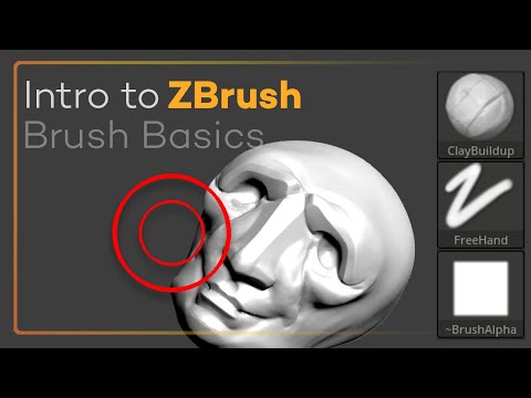 Intro to ZBrush 009 - Brush Basics! Surface properties, buildup, smoothing, hard surface, and more!!