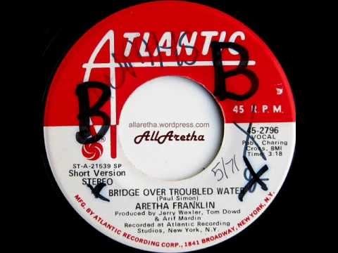 Aretha Franklin - Bridge Over Troubled Water (Long Version) / (Short Version) - 7″ DJ Promo - 1971
