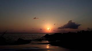 preview picture of video 'Sunset di pantai batu perahu Toboali'
