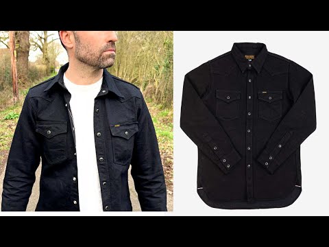 Iron Heart 14oz Selvedge Denim Western Shirt Review - Black/Black