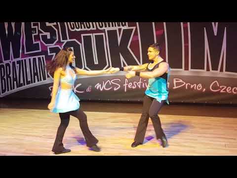 West coast Swing Diego and Jessica at the Brno West Coast and Zouk Festival