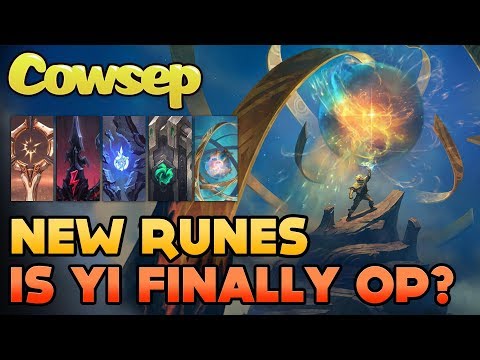 NEW RUNES - IS MASTER YI FINALLY OP? Cowsep's new rune choices