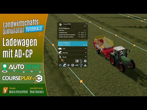 LS22 Tutorials: 🚜 Ladewagen mit CP und AD - Course Play für Einsteiger