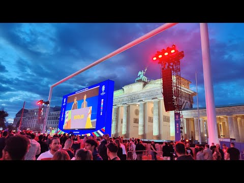 Europameisterschaft in Berlin Spanien VS Kroatien #vlog