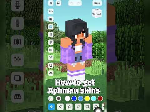 How to get Aphmau skins？ #minecraft #skin #youtuber #aphmau #mcpe #shorts